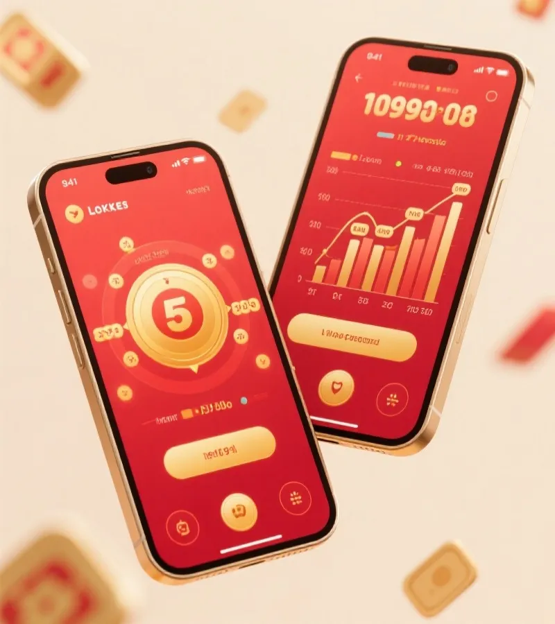 快乐8预测App界面示意图